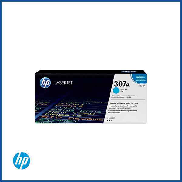  HP 307A (CE741A) Cyan LaserJet Toner Cartridge. 